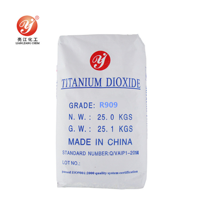Pó branco do dióxido Titanium TIO2 909 CAS 13463-67-7 do Rutile da resistência à ação dos agentes atmosféricos