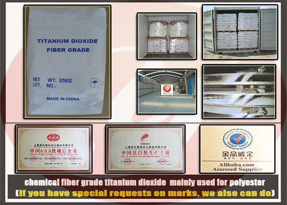 Dióxido Titanium da categoria Ultrafine da fibra química, dióxido Titanium branco para o poliéster